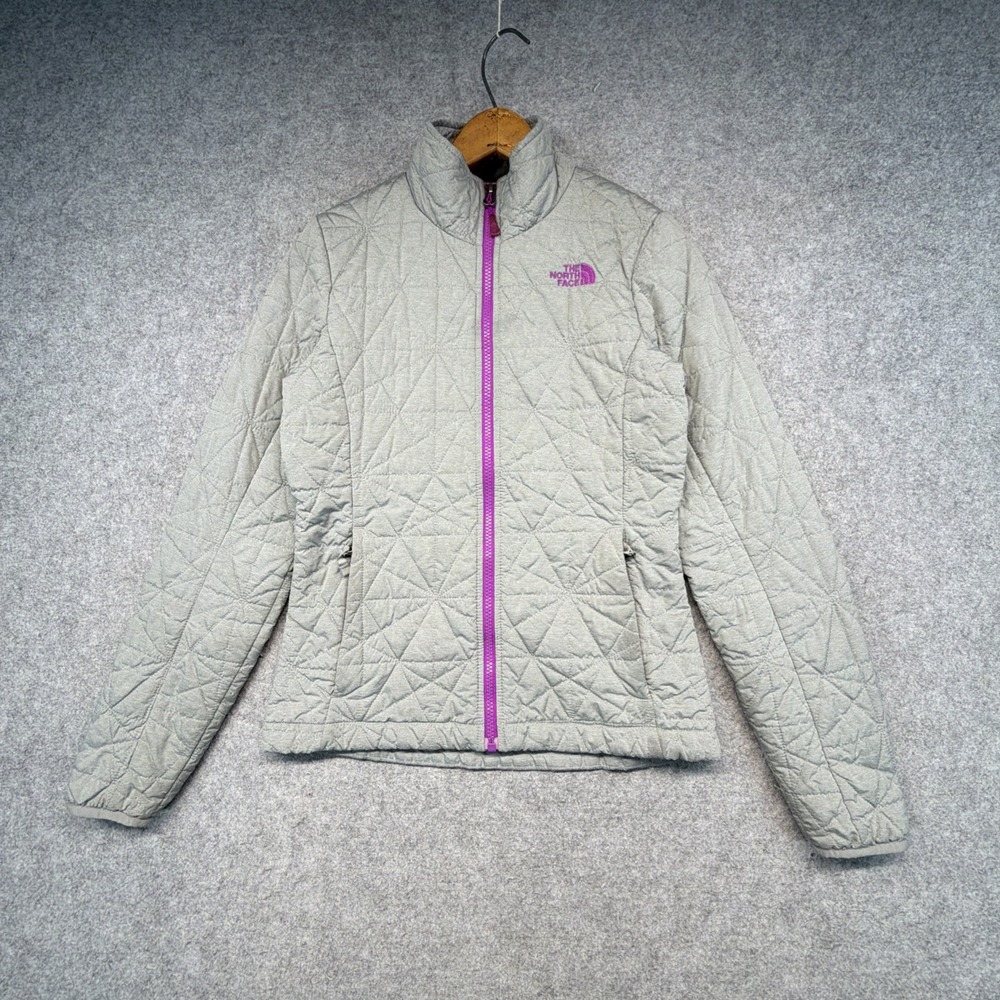 The North Face Flare Quilted Puffer Jacket Women's XS Gray